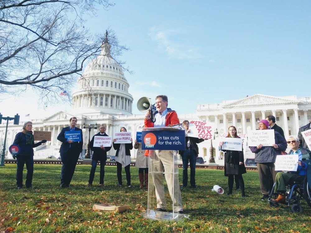 protesters outside Capitol
